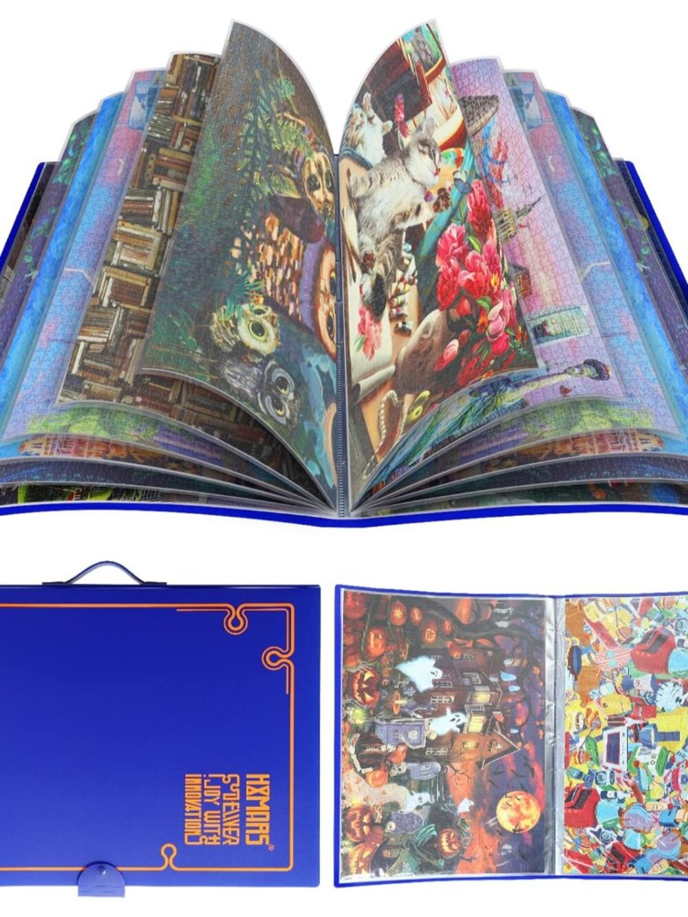 Puzzle Storage Folder for 1000-Pieces: Large Capacity Jigsaw Puzzles Organizer P